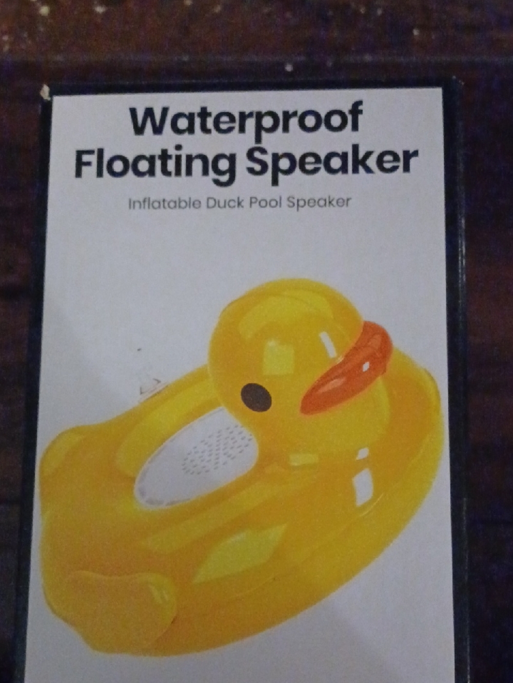 Waterproof Floating Duck Pool Speaker - Yellow